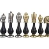 Italfama Metalinės ir dekoruotos medienos šachmatų figūros. Aukštis: 10,2cm., diametras: 2,8cm.