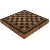 Italfama Metalinių rankomis nudažytų VIDURAMŽIŲ stiliaus šachmatų komplektas su dirbtinės odos žaidimų lenta