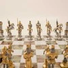 Italfama ROMOS IMPERIJOS IMPERATORIAI: ypač prabangūs šachmatai dengti tikru 24K auksu