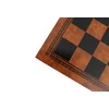Italfama Ruda/juoda dirbtinės odos šachmatų lenta. 33x33cm., kvadratas: 3,5cm.