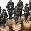 Italfama SAMURAJAI: rankomis spalvinti šachmatai su dirbtinės odos žaidimo lenta ir dėtuve + šaškės ir nardai
