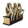 Italfama Skeletai „nematau, negirdžiu ir nesakau blogio". Išmatavimais: 15x8x12cm.