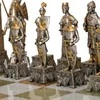 Italfama VIDURAMŽIAI II: prabangūs šachmatai iš Bronzos dengti tikru 24K auksu + stalas ir kėdės