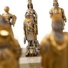 Italfama VIDURAMŽIAI III: ypač prabangūs šachmatai iš Bronzos dengti tikru 24K auksu