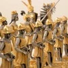 Italfama VIDURAMŽIŲ STILIUS: ypatingai prabangūs šachmatai iš Bronzos dengti tikru 24K auksu