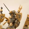 Italfama VIDURAMŽIŲ STILIUS: ypatingai prabangūs šachmatai iš Bronzos dengti tikru 24K auksu