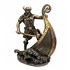Italfama Vikingų karys ant drakaro. Išmatavimai: 15x13x24cm.