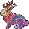Fantasy Puzzles Jackalope Dėlionė Iš Medžio L Dydis (300 detalių)