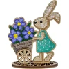 Karoliukų siuvinėjimo rinkinys ant medžio su stovu – Wonderland Crafts
