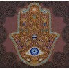 Karoliukų siuvinėjimo rinkinys „Auksinė Hamsa“ 20x20 cm Abris Art