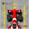 Kelik F1 pitstop akrilo bazė 1/20 dioramoms, 180x357 mm