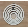 Lankelis siuvinėjimui Nurge Flexi, apvalus baltas, 17 cm