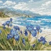 Letistitch Kryželiu siuvinėjimo rinkinys "Mėlyna Harmony" 24x24 cm SLETIL9934