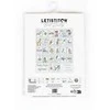 LetiStitch luca S Žaislai kūdikiams Abėcėlė 38x33cm SLETIL8063