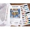 Letistitch Kryželiu siūlų rinkinys Kalėdų dovanos Parduotuvė 21x21cm SLETIL8109
