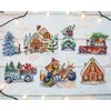 LetiStitch luca S Kalėdinių papuošimų rinkinys Nr. 3/iš 7 dalių po 15x15 cm SLETIL8051