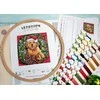 LetiStitch luca S (D) Kalėdų šuniukas 26x26cm SLETIL8053