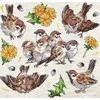 Letistitch Kryželiu siuvinėjimo rinkinys "Žvirbliai" 23x22cm SLETIL8803