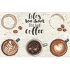 Letistitch Kryželio siūlų rinkinys "Life’s too short for a bad coffee" 29x19cm SLETIL8097