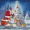 Letistitch Kryželiu siuvinėjimo rinkinys Santa 29x29cm SLETIL8200