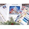 Letistitch Kryželiu siuvinėjimo rinkinys Santa 29x29cm SLETIL8200