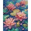 LetiStitch luca S Kryželiu siuvinėjimo rinkinys Vandens lelija 23x29cm SLETIL9910