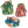 Riolis (Nebegaminamas) Kryželiu siuvinėjimo rinkinys Little Dragons SR2145AC