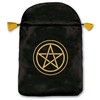 Satininis Juodas Maišelis Kortoms Lo Scarabeo Pentacle