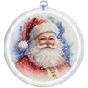 luca S Skaičiuojamo kryželio rinkinys su lankeliu "Santa" 17x17cm SBC224