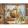 luca S Petit point siuvinėjimo kryželiu rinkinys „Netikėtas svečias“ 27×20 cm