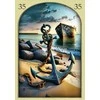 Lo Scarabeo Orakulo kortų rinkinys - Viduramžių Lenormand 36 Kortų su Gido Knyga 88 x 125 mm