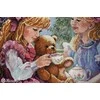 Merejka Skaičiuojamas kryželių siuvinėjimo rinkinys "Arbatos vakarėlis" 31x37 SK242