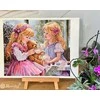 Merejka Skaičiuojamas kryželių siuvinėjimo rinkinys "Arbatos vakarėlis" 31x37 SK242