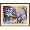 Merejka Kalėdinis kryželiu siuvinėjimo rinkinys „Carol of the Bells“ 30x41 cm