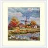 Merejka Kryželiu siuvinėjimo rinkinys „Ruduo“ 11,5×11,5 cm