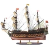 Mirtop Didelis burlaivio San Felipe modelis 80 cm, rankų darbo