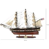 Mirtop Didelis burlaivio USS Constitution modelis 100 cm, rankų darbo