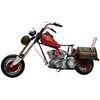 Mirtop Didelis metalinis „Chopper“ motociklo modelis – raudona interjero dekoracija, dovana motociklistui