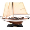 Mirtop Elegantiškas burlaivio modelis 66 cm – jachtos dekoracija namams