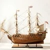 Mirtop HMS Victory burlaivio modelis 97 cm – rankų darbo laivo dekoracija