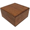 Mirtop Maža medinė dovanų dėžutė su tamsiai mėlynu įdėklu, 8 x 8 x 4 cm