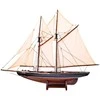 Mirtop Medinis burlaivio „Bluenose“ modelis 78 cm – jūrinių interjerų dekoras