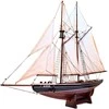 Mirtop Medinis burlaivio „Bluenose“ modelis 78 cm – jūrinių interjerų dekoras