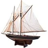 Mirtop Medinis burlaivio „Bluenose“ modelis 78 cm – jūrinių interjerų dekoras