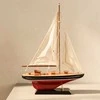 Mirtop Medinis burlaivio modelis 30x42 cm – elegantiška jūrinė dekoracija