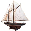 Mirtop Medinis burlaivio „Bluenose“ modelis 78 cm – jūrinių interjerų dekoras