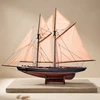 Mirtop Medinis burlaivio „Bluenose“ modelis 78 cm – jūrinių interjerų dekoras
