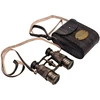 Mirtop Retro žalvariniai žiūronai su odiniu dėklu – dovana keliautojui