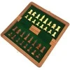 Mirtop Sulankstomas medinis magnetinis šachmatų rinkinys 17×17 cm kelionėms