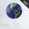 Mova Globes Gaublys MOVA 12 cm, palydovinis Žemės vaizdas su auksiniu žemėlapiu